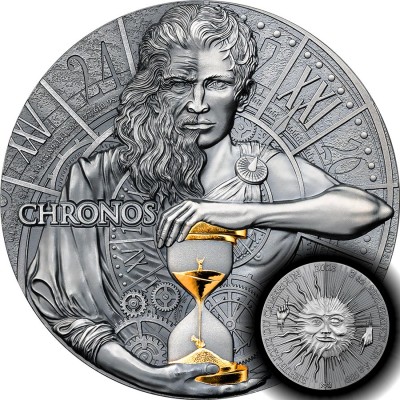 Republic of Cameroon 2 oz CHRONOS series DUAL ESSENCE 2000 Francs Silver Coin 2023